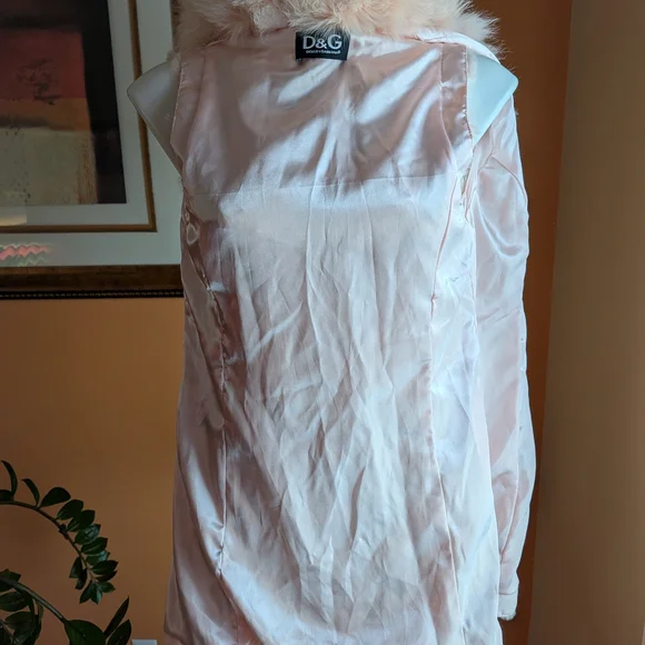 Dolce & Gabbana Blush Pink Faux Fur Vest - Picture 6 of 11